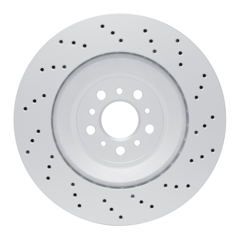 BMW M2 Brake Rotor (1) - Rear - R1 Concepts - GeoSPEC Drilled - `21-`25